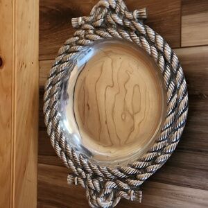 Rare Silver Rope Design Decorative Bowl